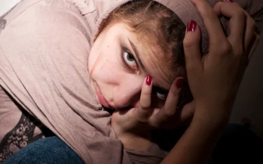 2393476 teenage problems loneliness violence depression