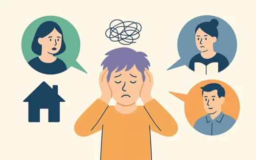 Vurderinger av ADHD vansker Illustrasjon Chat GPT